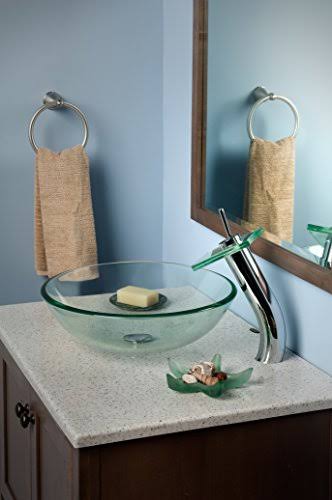 Glass Vessel Bathroom Sink Set B4298