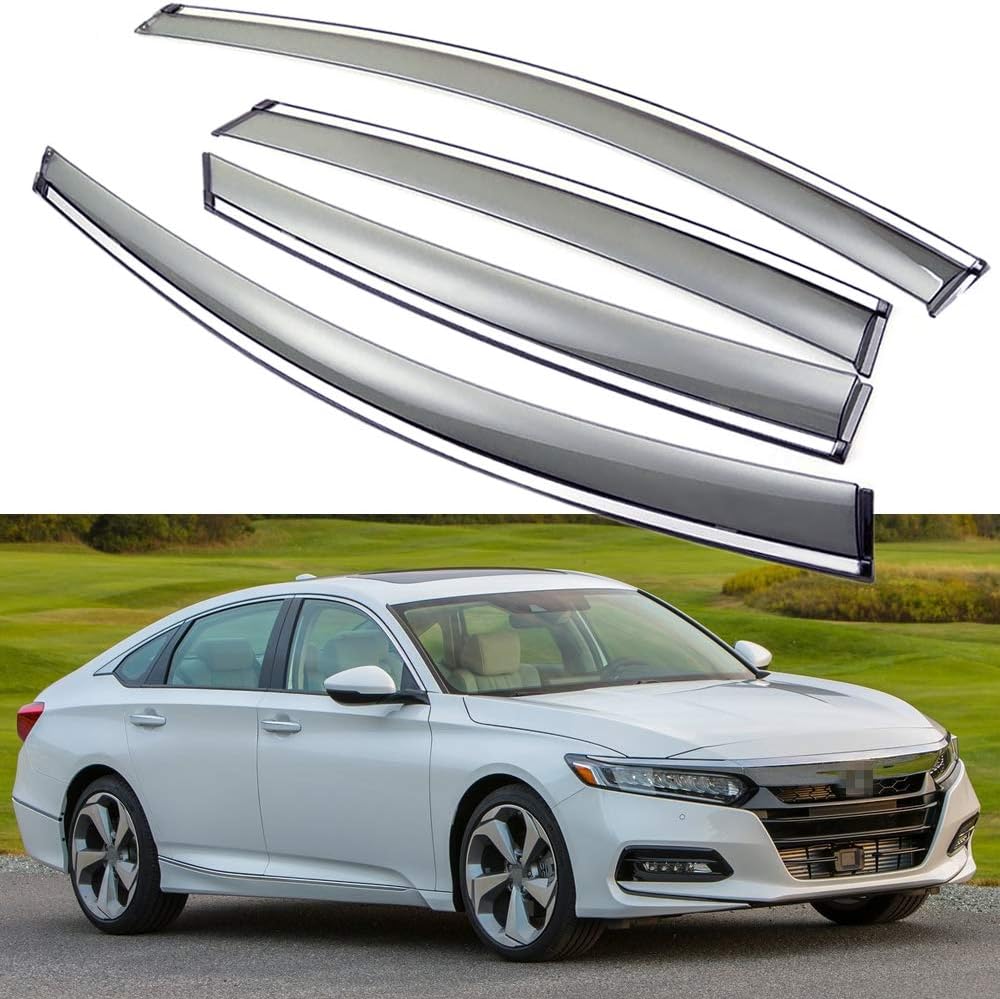 Car Window Visor Vent Shade Deflector Sun/Rain Guards O522476
