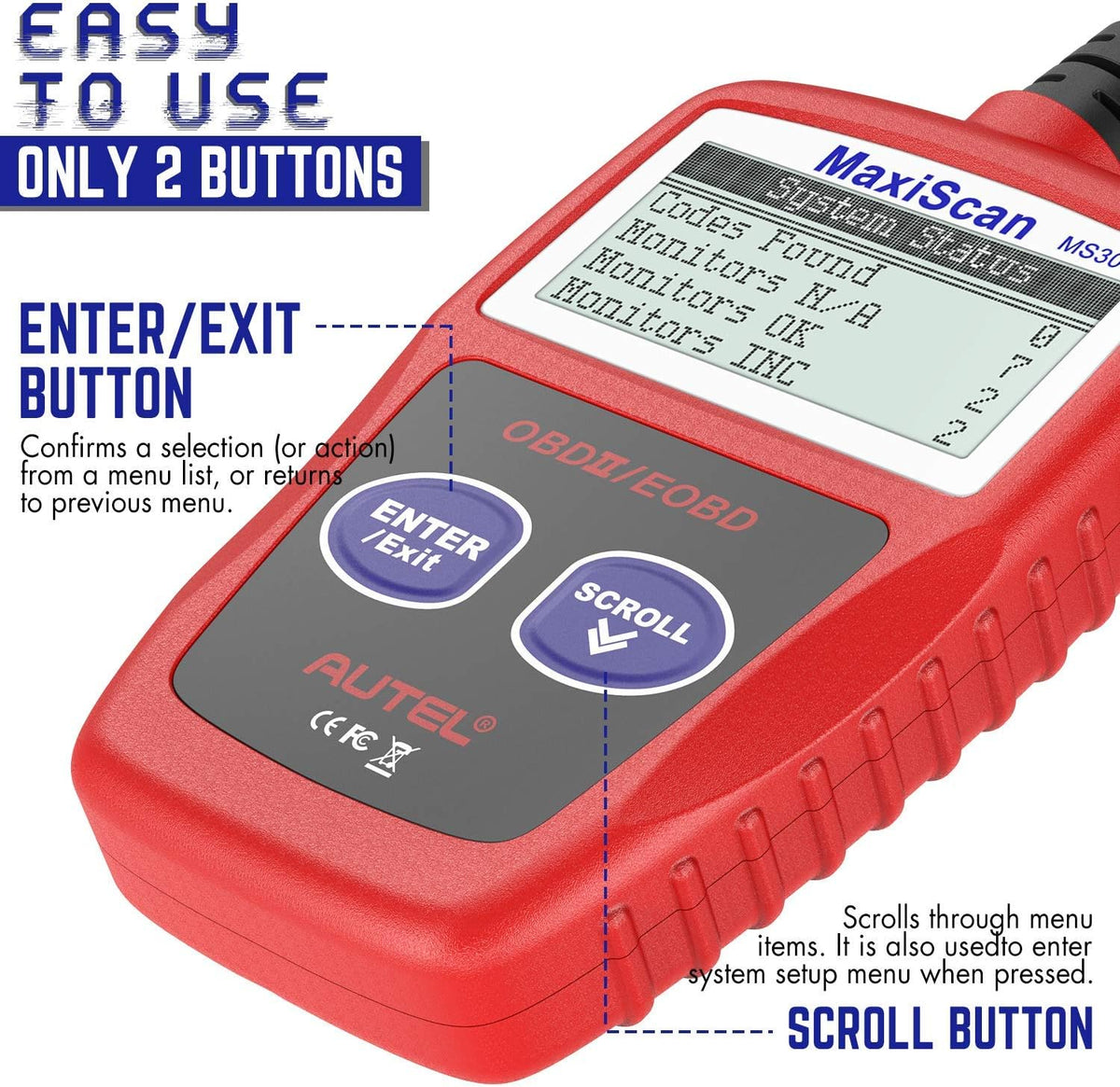 OBD2 Scanner Universal Car Engine Fault Code Reader Y6889