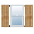 Framed Board-n-Batten Shutters, Rough Sawn Western Red Cedar (Per Pair) D1580