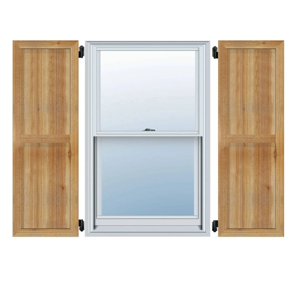 Framed Board-n-Batten Shutters, Rough Sawn Western Red Cedar (Per Pair) D1580