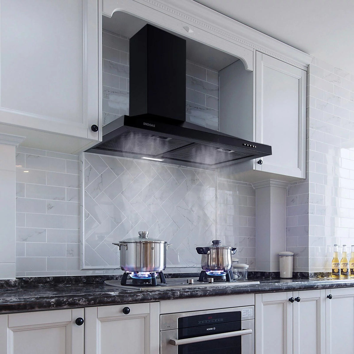 24 inch Wall Mounted 450 CFM 3-Speed Range Hood S10840