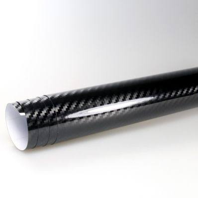 5D High Gloss Black Carbon Fiber Car Wrap Decorative Film 152cm x 5 Mt. N273