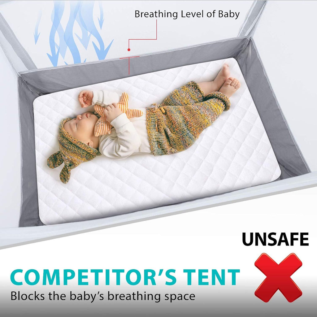 Baby Safety Crib Tent for Playpens Pack N Plays & Mini Cribs I866
