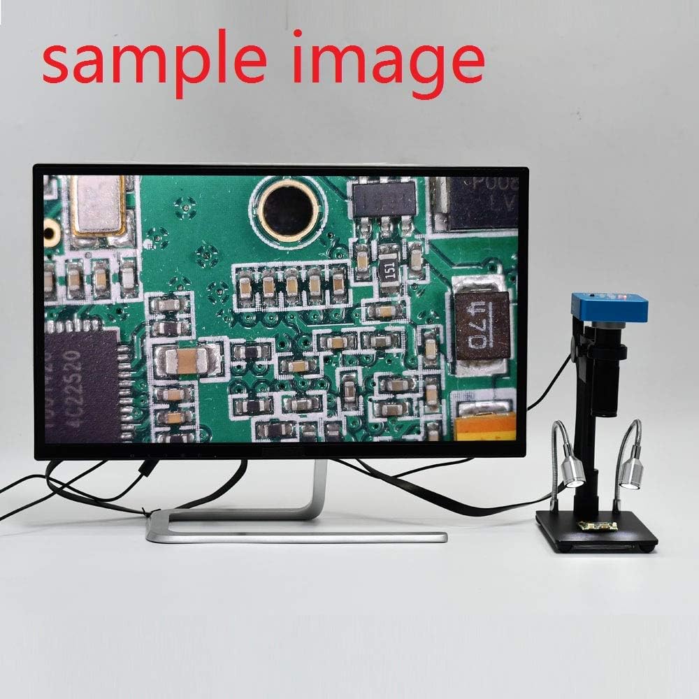34MP 2K 1080P 60FPS Full HD HDMI USB Digital Video Microscope Camera with 150X Zoom C-Mount Lens and Adjustable Illumination L835