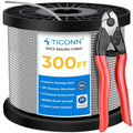 1/8 300ft Stainless Steel Wire Rope Aircraft Cable I627643