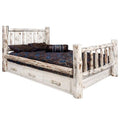 Wood Twin Storage Bed S9143