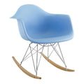 Blue Plastic Rocker Arm Chair T46861