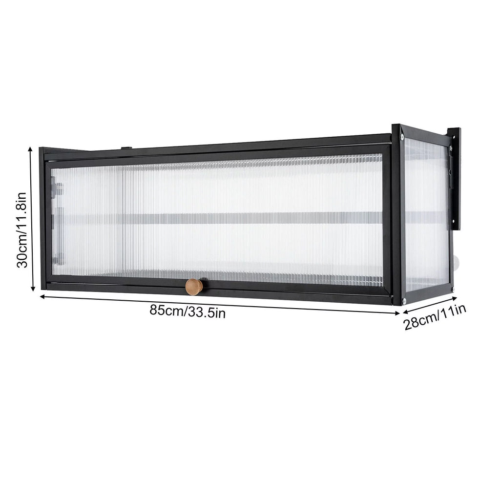 Black Wall Mount Storage Cabinet C81754