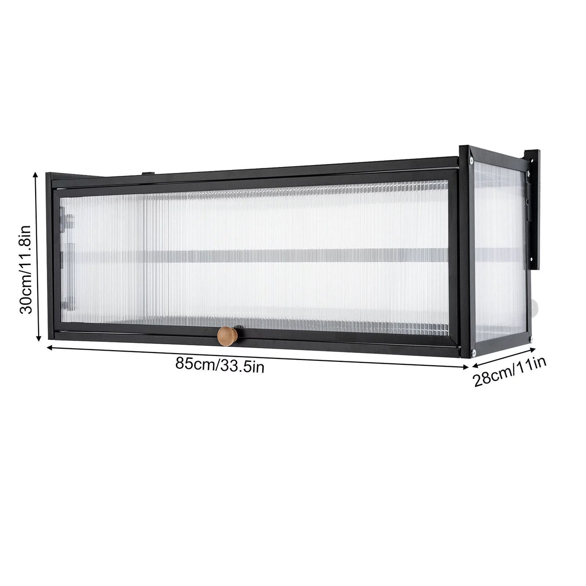 Black Wall Mount Storage Cabinet C81754