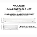 Portable Pickleball 2-in-1 Net System S28619