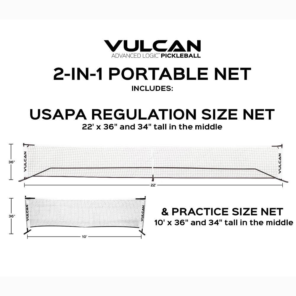 Portable Pickleball 2-in-1 Net System S28619