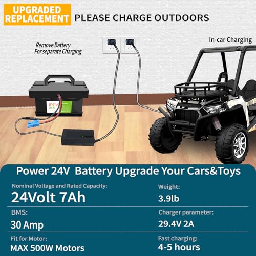 24V 12Ah Lithium Battery for Ride-On Cars N63697