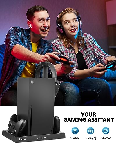 Charging Station with 4 Cooler Fan System for Xbox Series X Q347