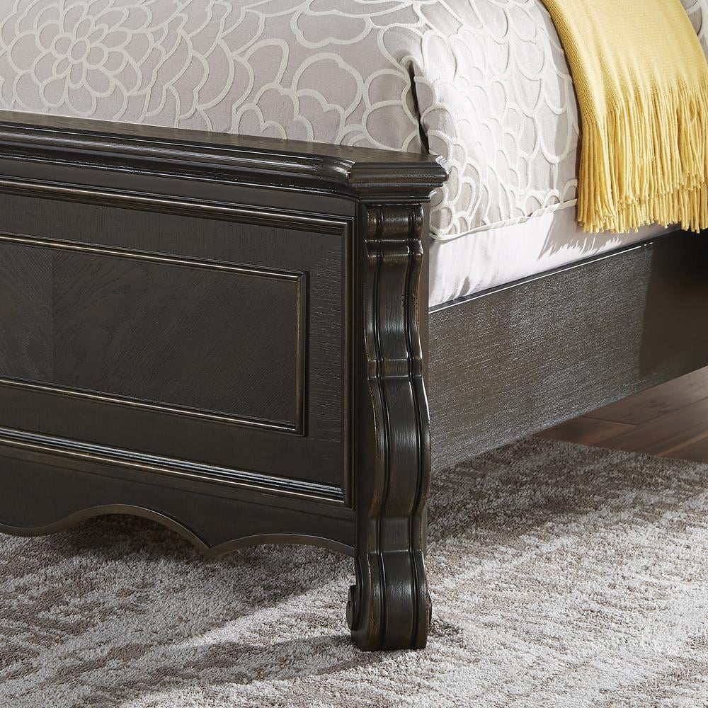 Queen 4-Piece Wood Panel Bedroom Set X5136