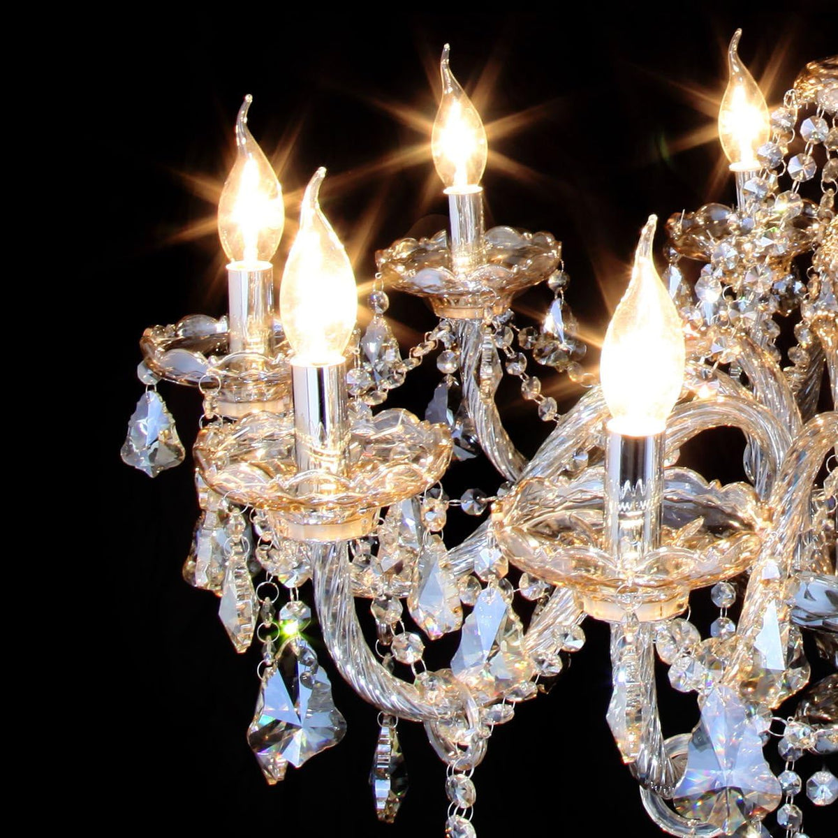 15 Lights Cognac K9 Crystal Chandelier I872