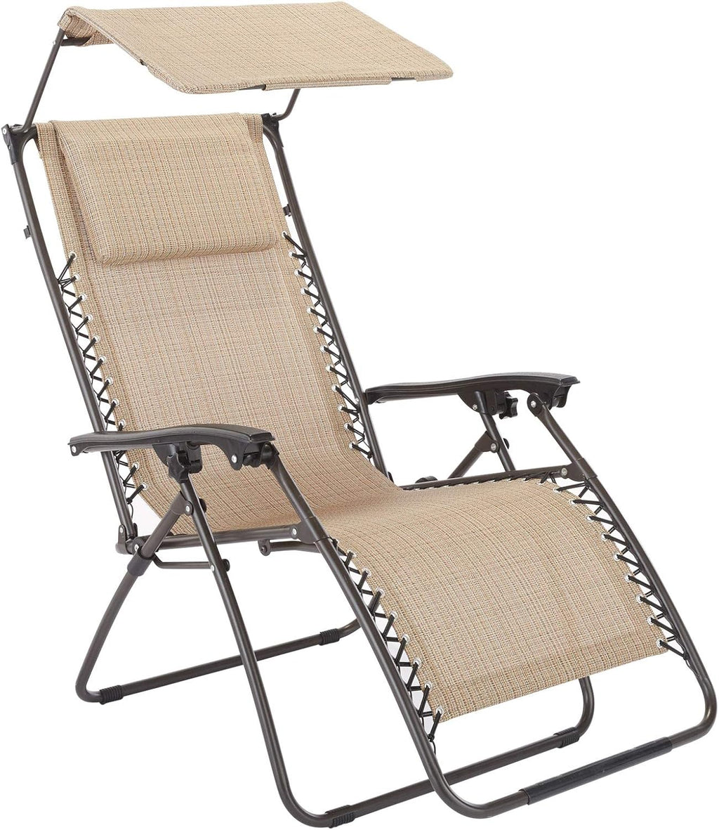 Zero Gravity Chair with Canopy Pool Blue Z999