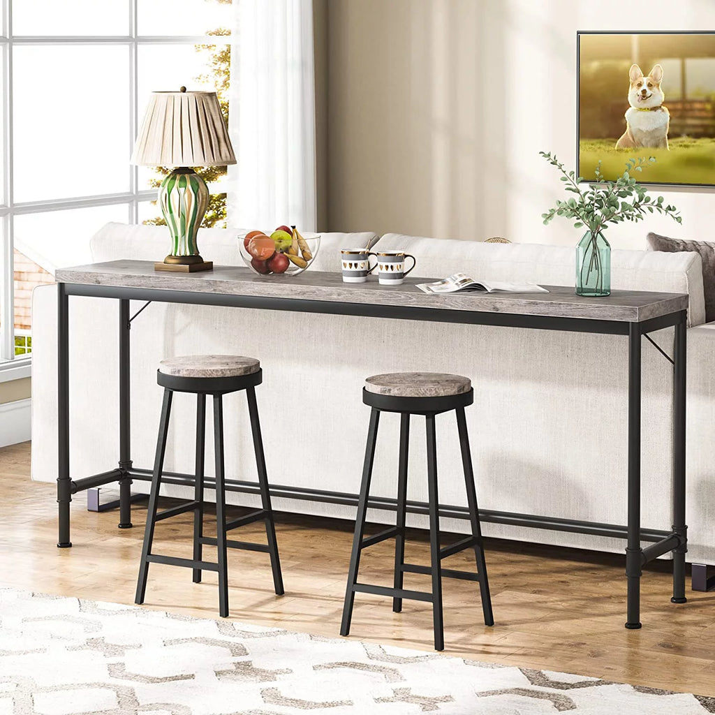 70.9" Grey Console Table A7609
