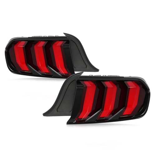2015-2020 Ford Mustang LED Tail Lights Pair Set V4947