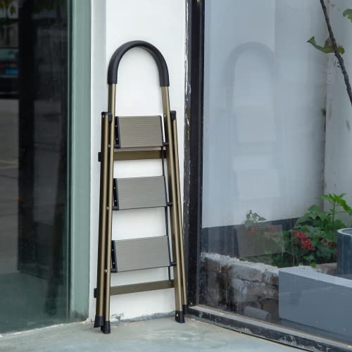 Aluminum 3-Step Folding Step Stool with Padded Grip Y55911