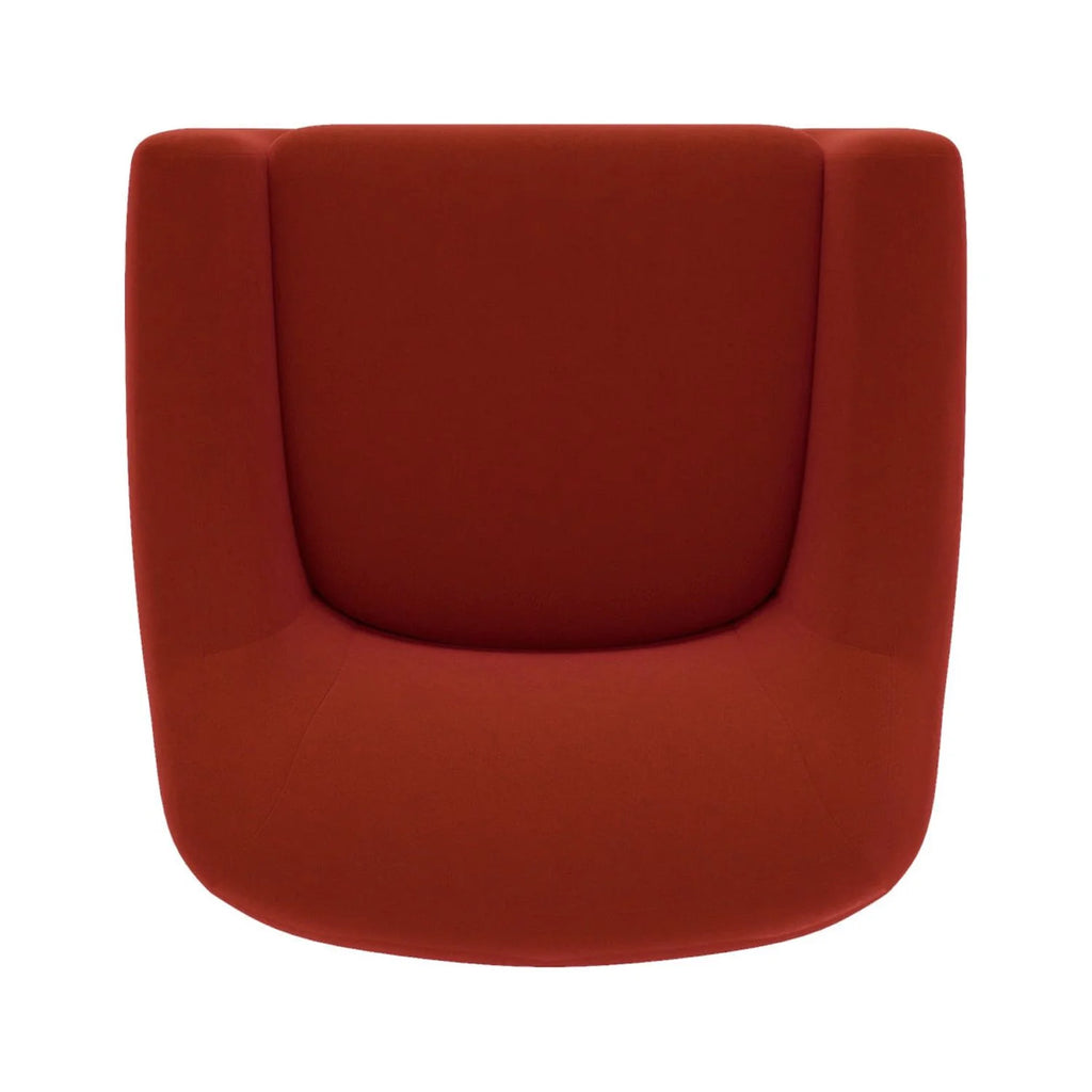 Rustic Red Velvet Accent Chair J54999