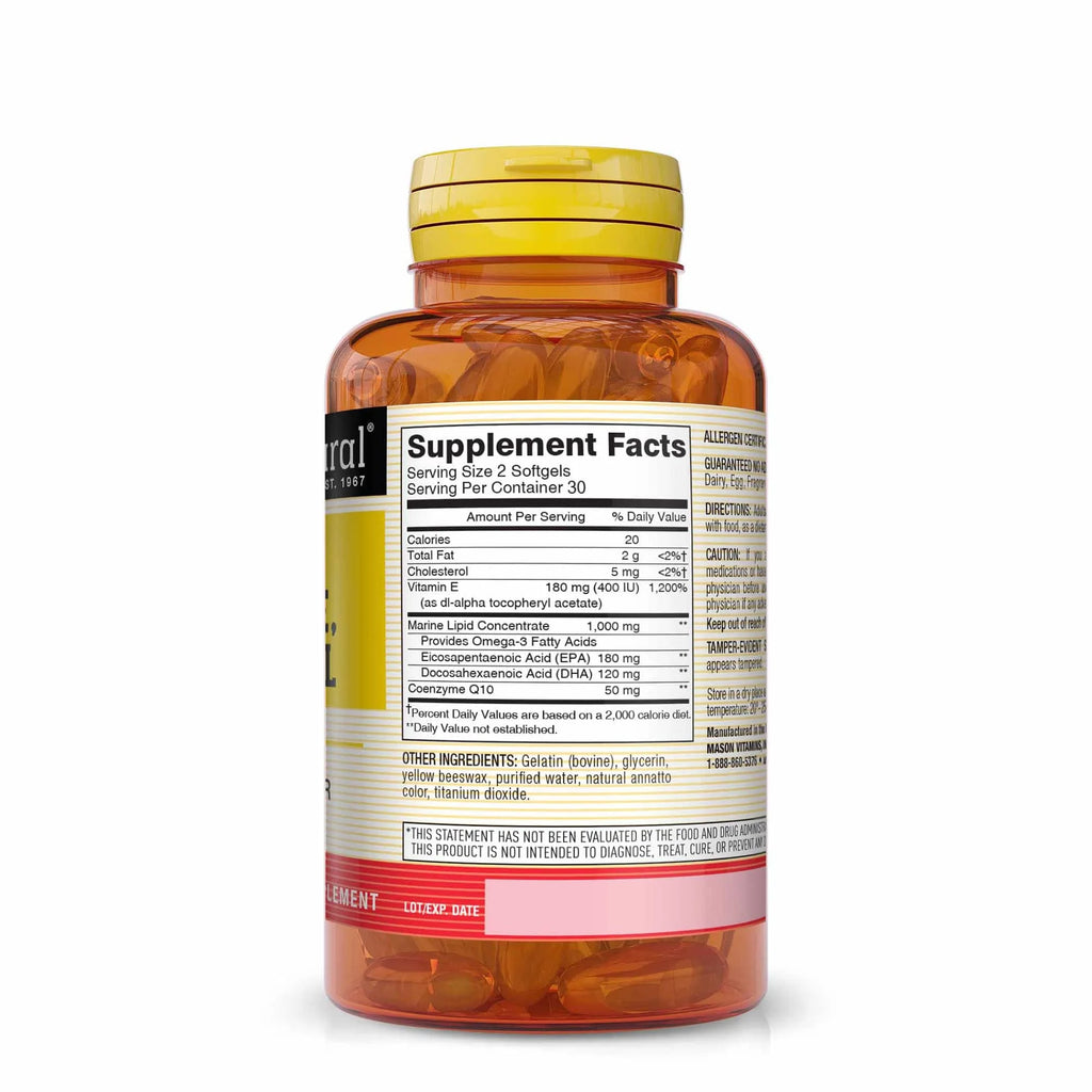 Co Q-10 Vitamin E and Fish Oil 60 Soft Gels Z908608