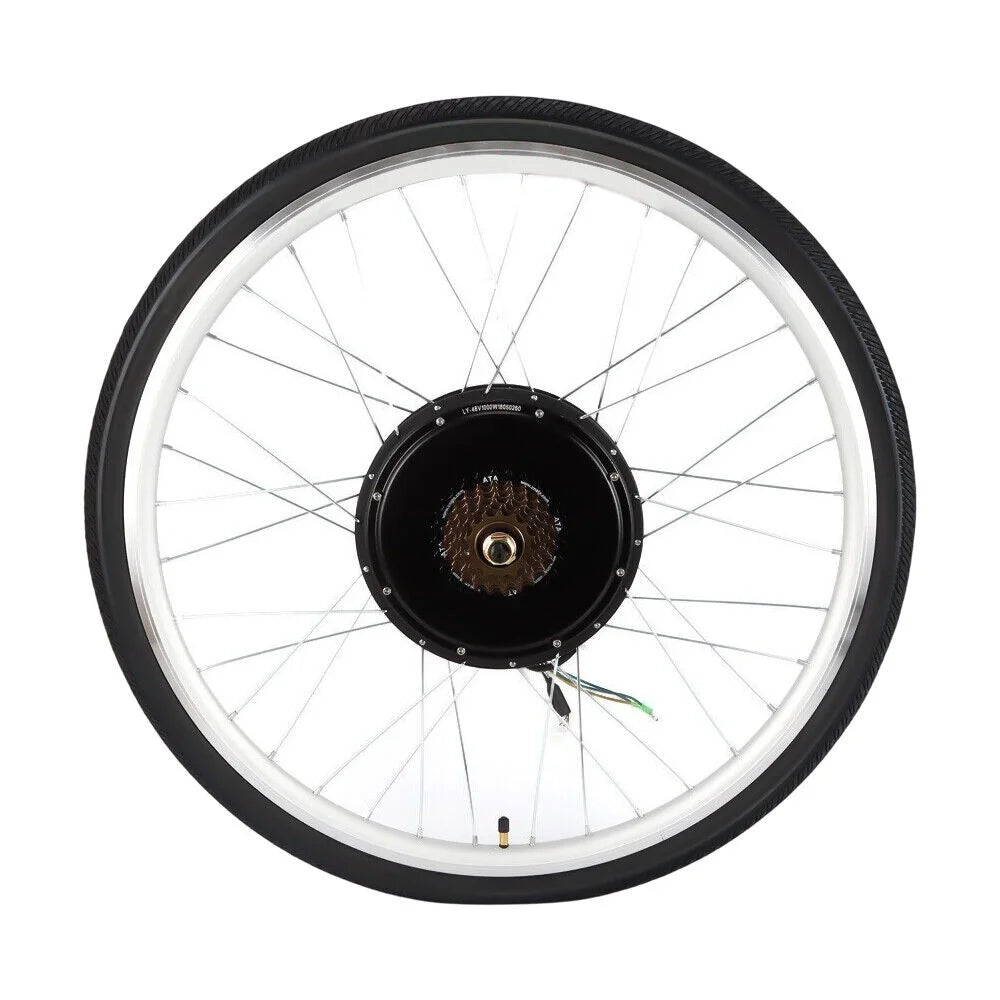 28'' Electric Bicycle Conversion Rear Wheel Kit Bike Motor 48V 1000W Q799