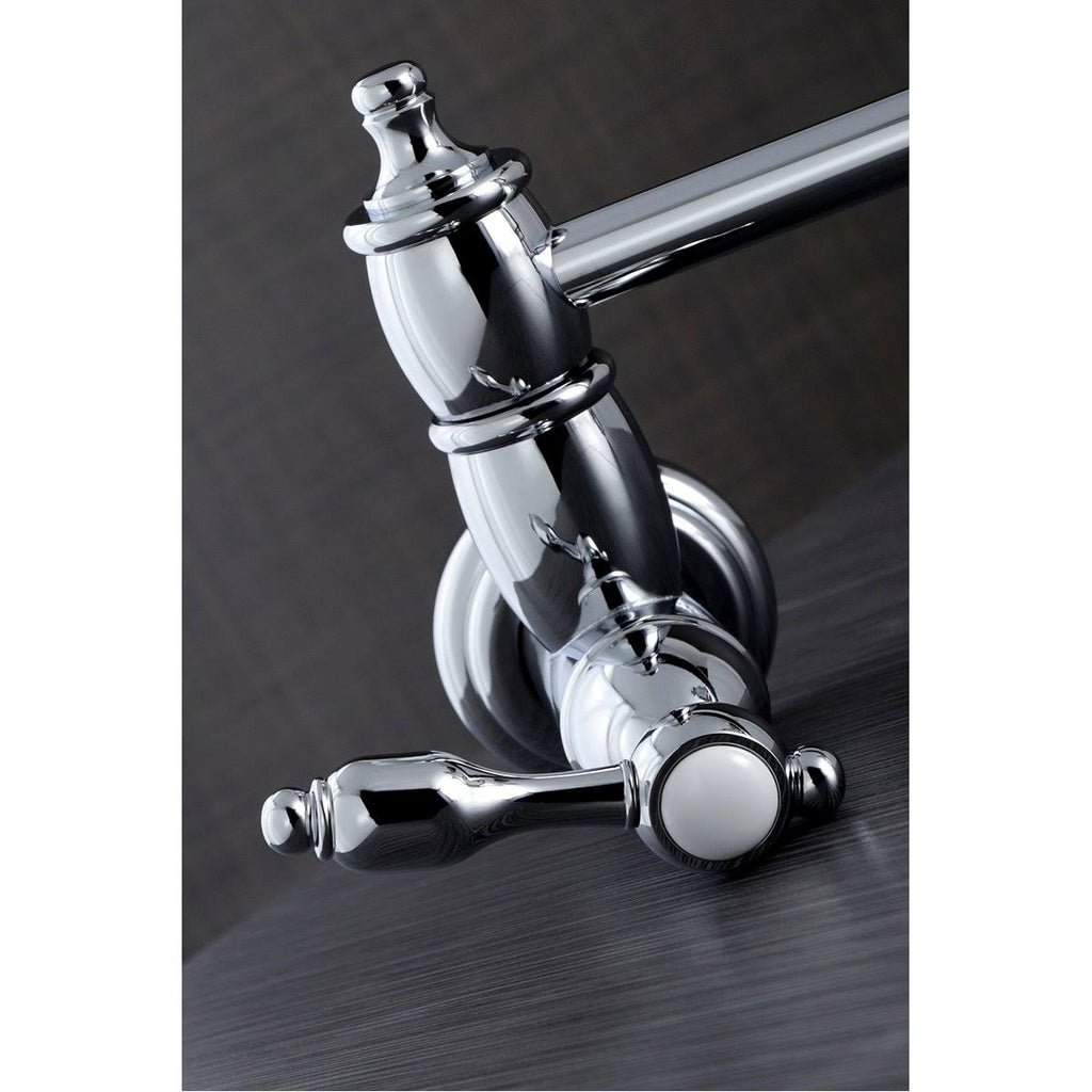 Matte Black Wall Mount Pot Filler Kitchen Faucet P7991