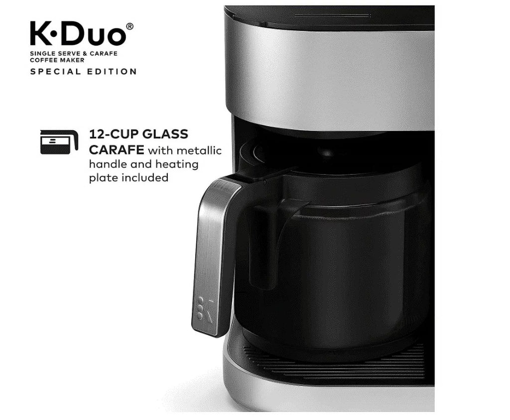 Silver Single Serve and 12-Cup Drip Coffee Maker B64181