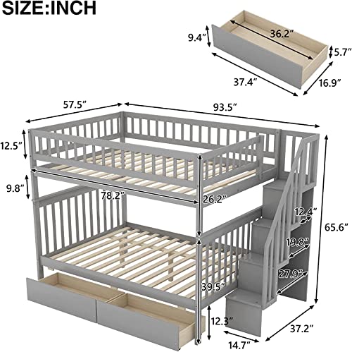 Queen Size Murphy Bed with Storage Drawer and Charging Station D726