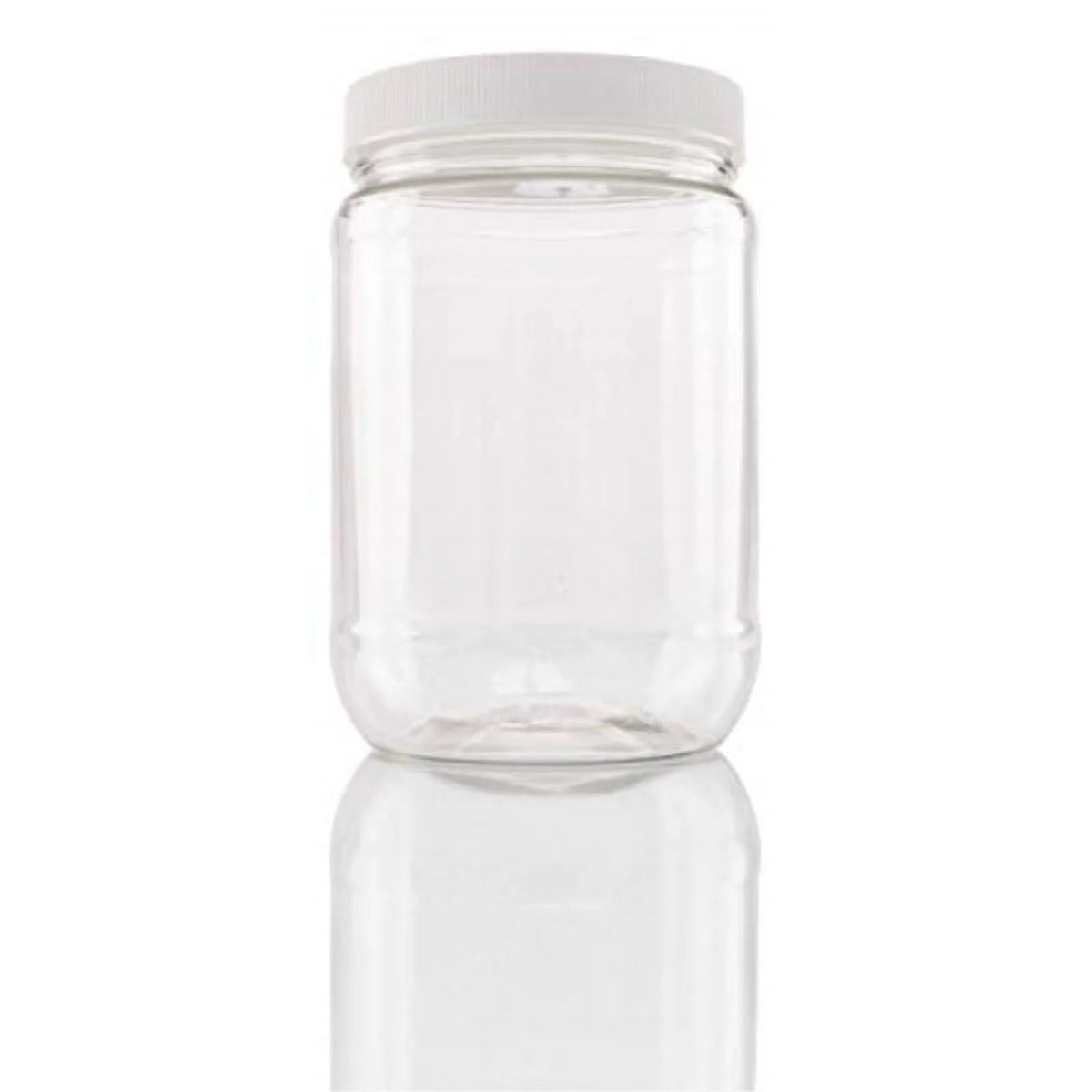 32 oz. Plastic Wide Mouth Jars with Lids, Pack of 6 O171276