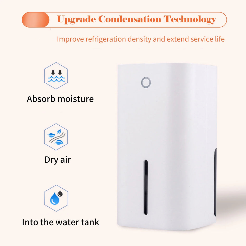 850mL Portable Dehumidifier with Auto-off U72343