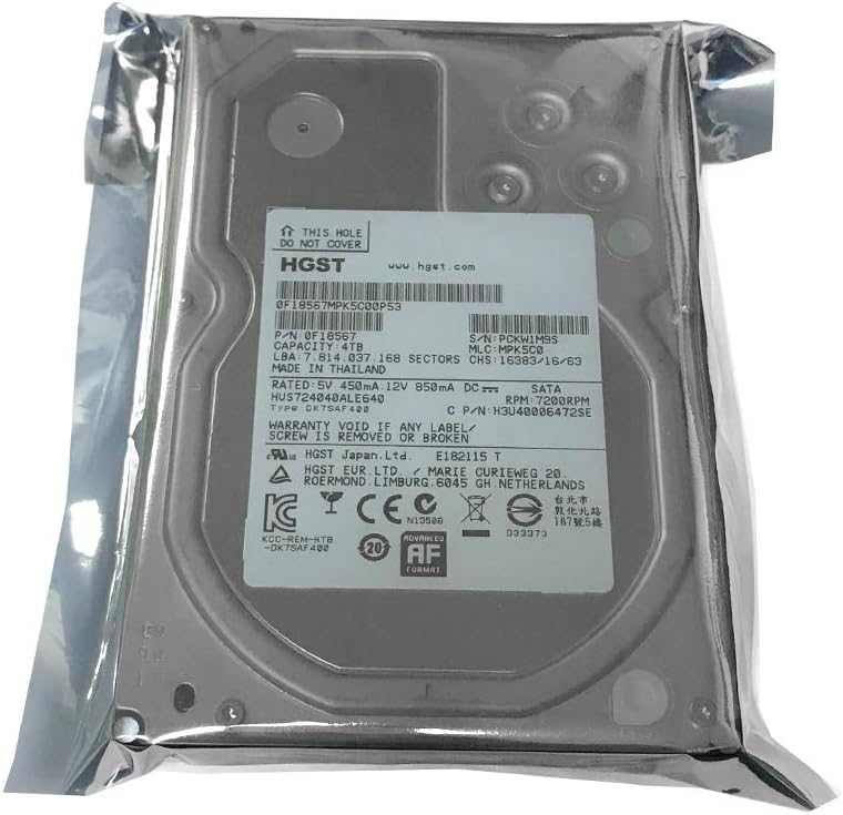 4TB 7200RPM SATA 6.0Gb/s 64MB Cache 3.5inch Internal Hard Drive Pack of 2 Q64913