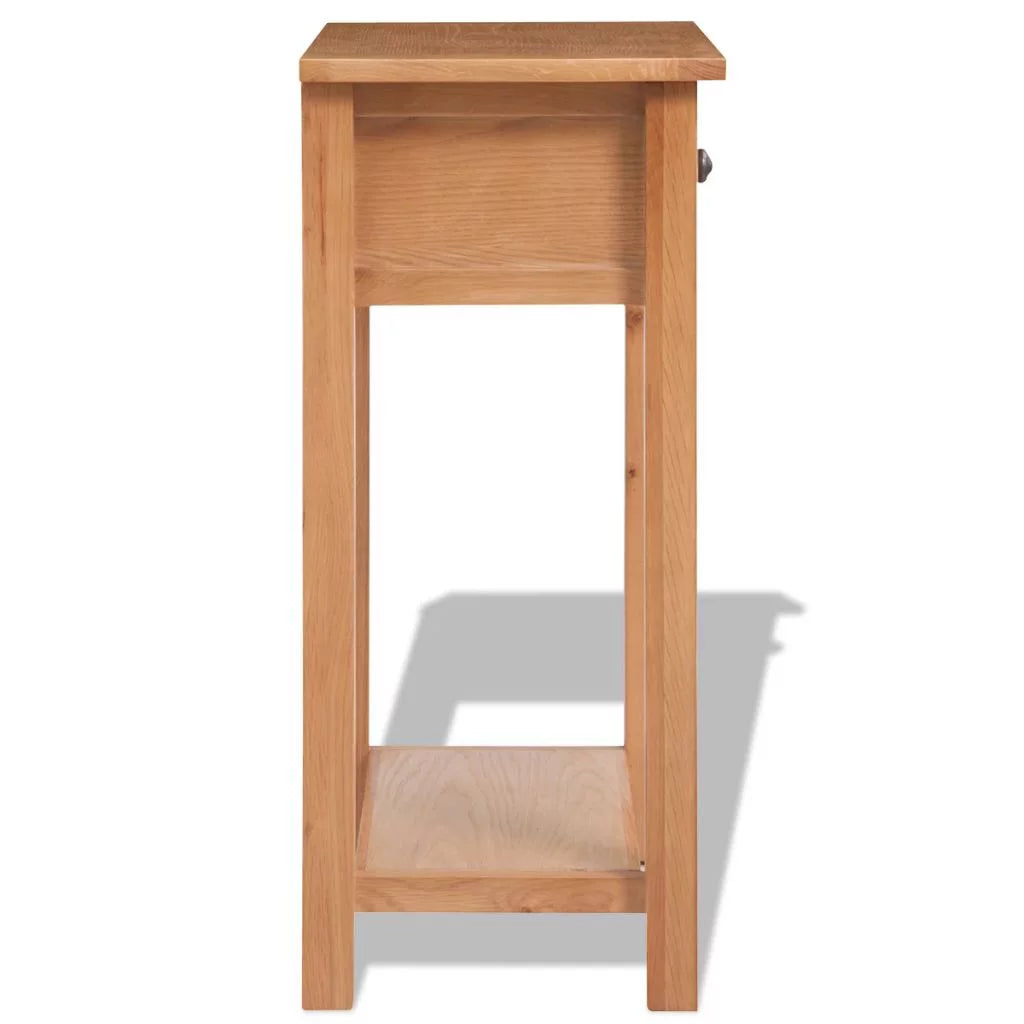 Solid Oak Wood Console Table E513