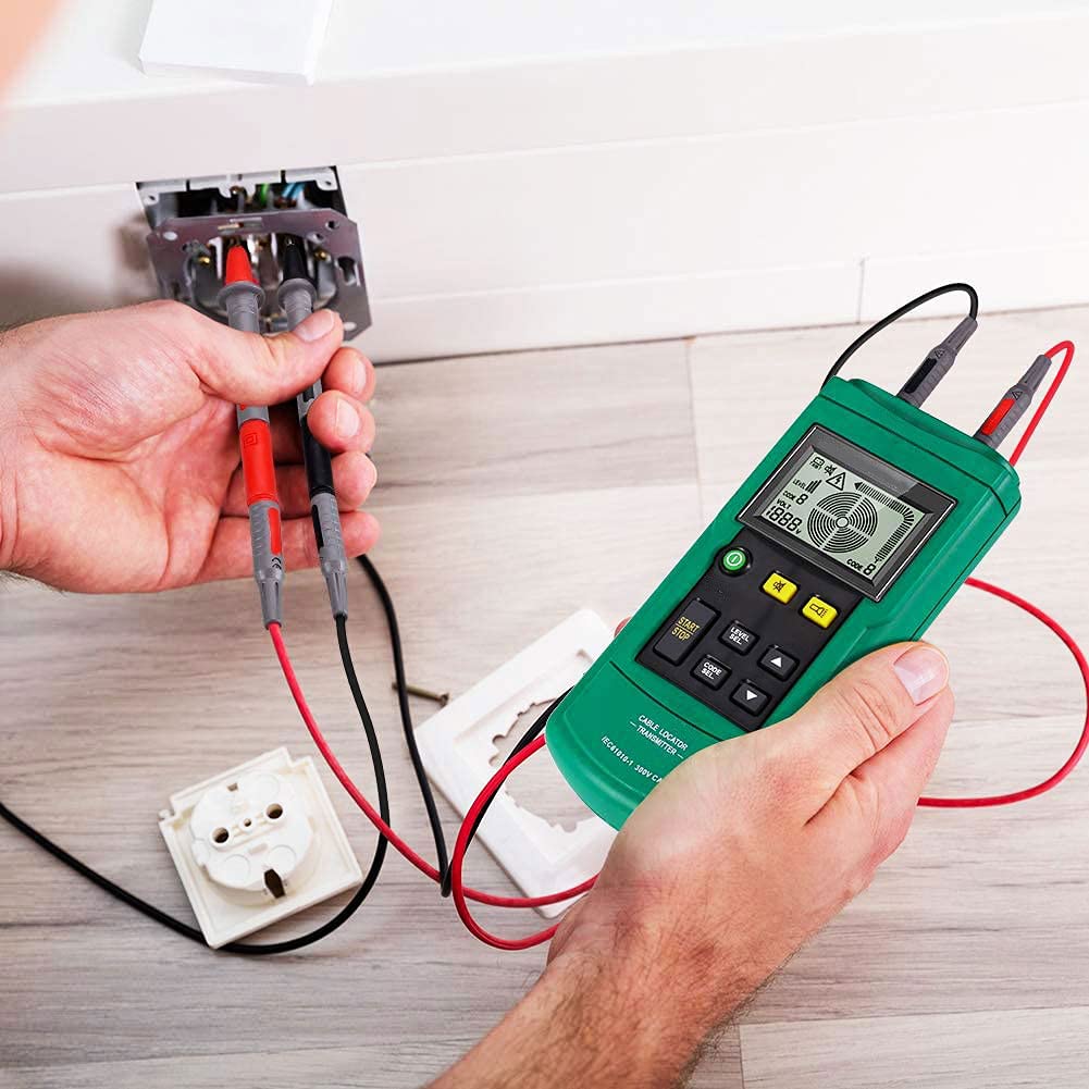 Wire Tracker Telephone Cable Locator 12-400V AC/DC Wire Detector Cable Toner Finder D38226