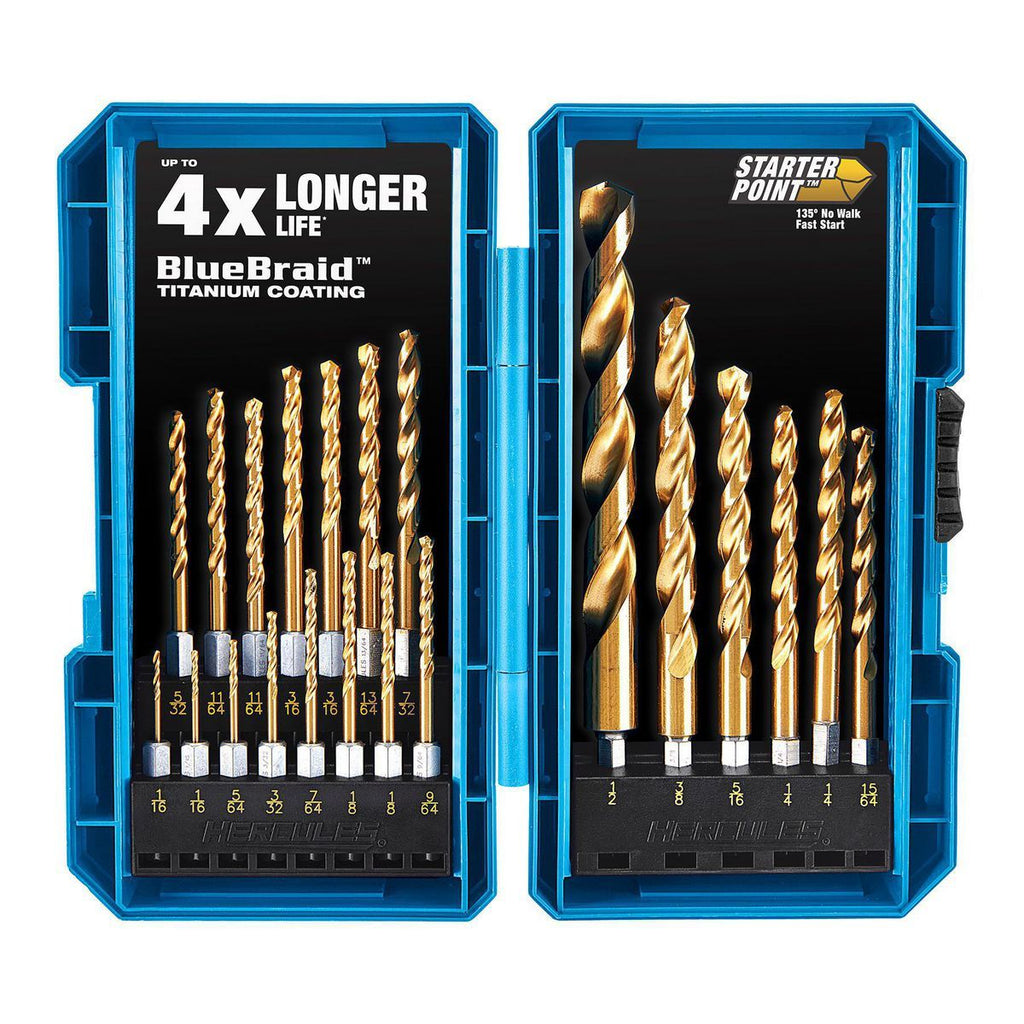21-Piece Titanium Drill Bit Set W85748