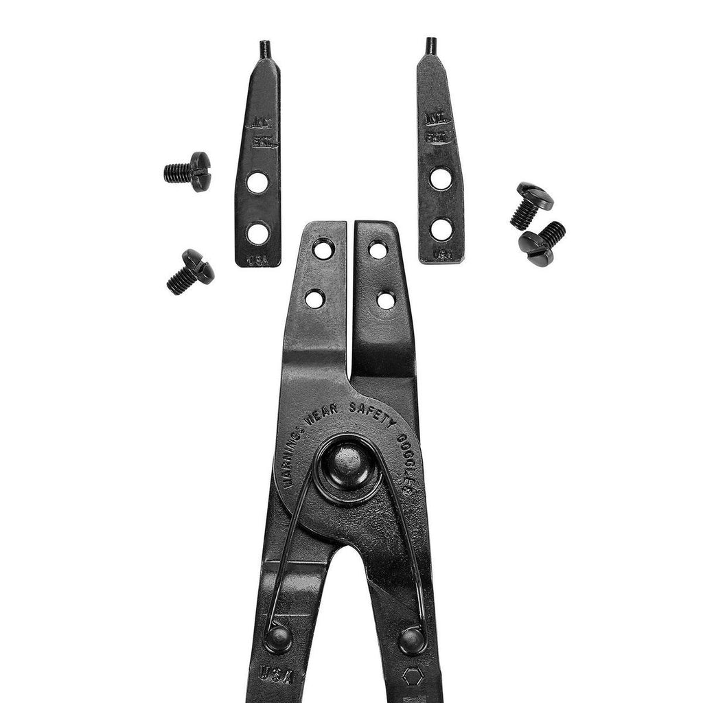 Ratcheting Retaining Ring Pliers Set with Replaceable Tips, 2-Piece K5903