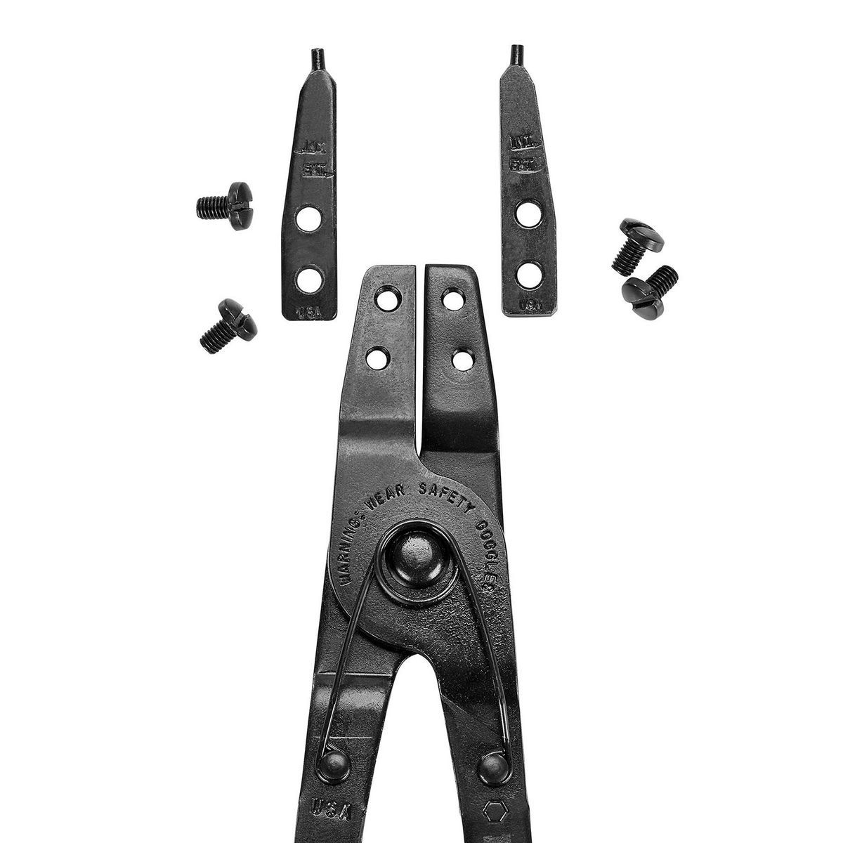 Ratcheting Retaining Ring Pliers Set with Replaceable Tips, 2-Piece K5903
