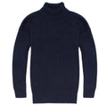 Black 100% Cotton Roll Neck Jumper H9829
