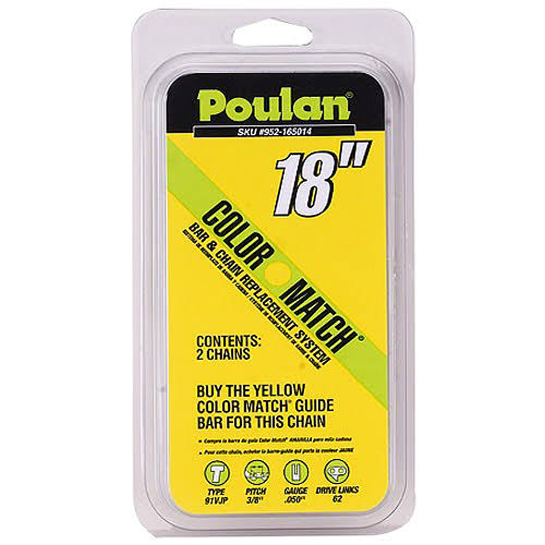 18 inch 2-Pack Replacement Chainsaw Chains T850