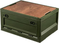 45L Foldable Storage Bin with Wooden Lid C552015