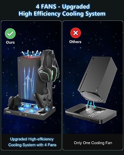 Charging Station with 4 Cooler Fan System for Xbox Series X Q347