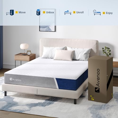 Queen Size 12 inch Gel Memory Foam Medium Firm Mattress A355073