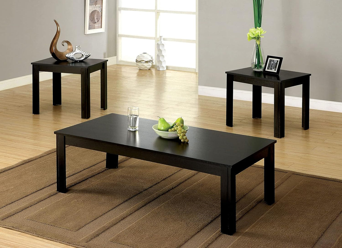 Black 3-Piece Accent Table Set P676304