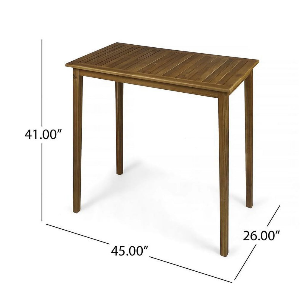 Modern Wood Outdoor Bar Table U5677