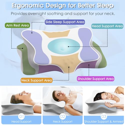 Memory Foam Cervical Neck Pillow M195960