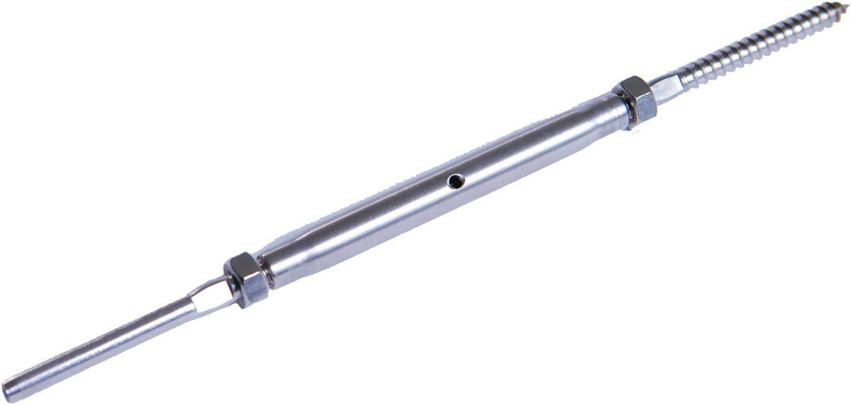Stainless Steel Hand-Crimp Turnbuckle Tensioner for 1/8 Cable Railing (Lot of 10) W567