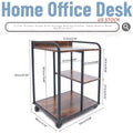 3-Tier Rolling Printer Stand with Storage R204993