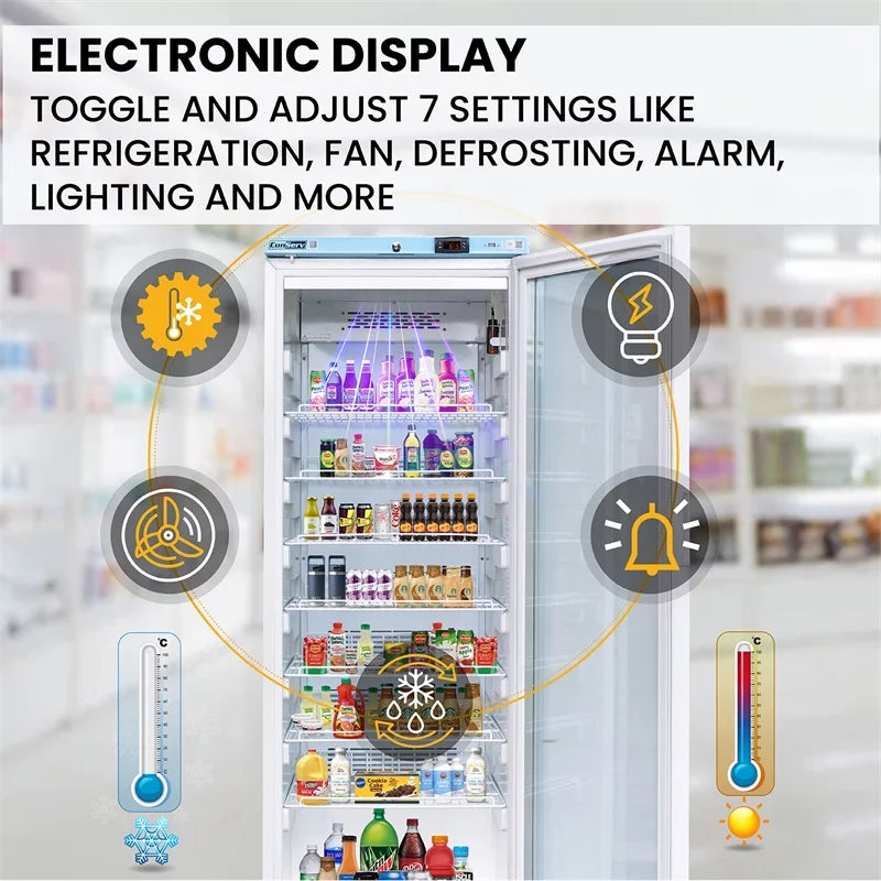 12.7cu.ft. Commercial Refrigerator with Glass Door H97235