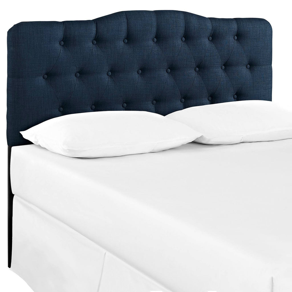 Navy Fabric Headboard Queen B521784